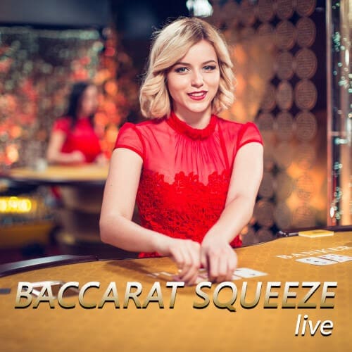 Baccarat Squeeze Liveのトップ画面